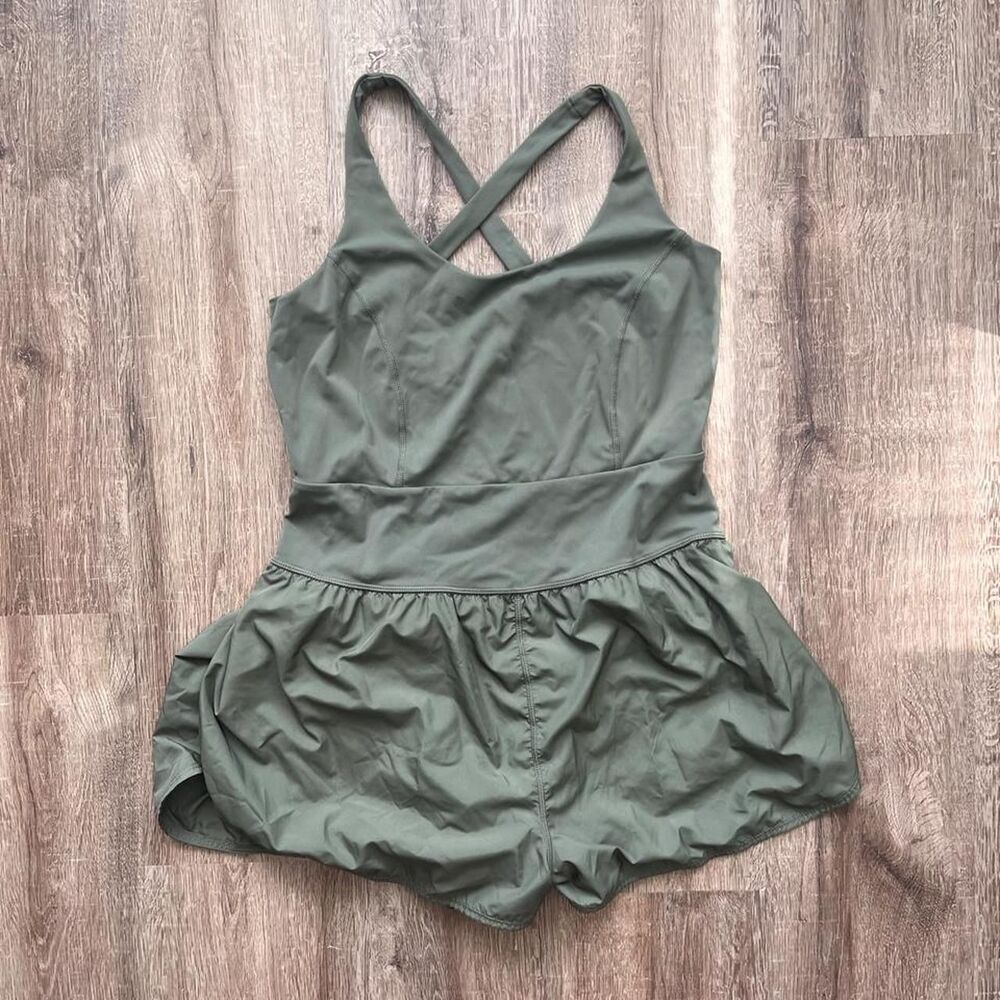 Avia Green Athletic Romper